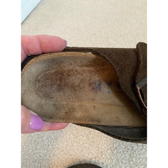 Birkenstock brown suede sandals size 42 - Picture 7 of 8